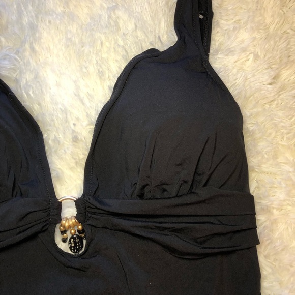 Stylish Black One Piece Swimsuit - Picture 7 of 16